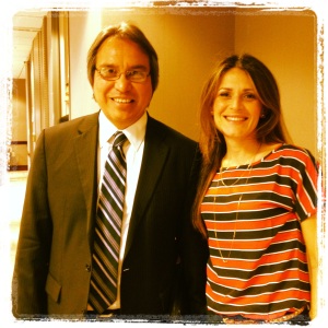 Gina Cosentino and UN Special Rapporteur Jim Anaya